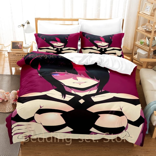 CoolJuri Han Bedding SetAnime three-piece set Adult Kid Bedroom Duvetcover Sets Kawaii текстиль для дома
