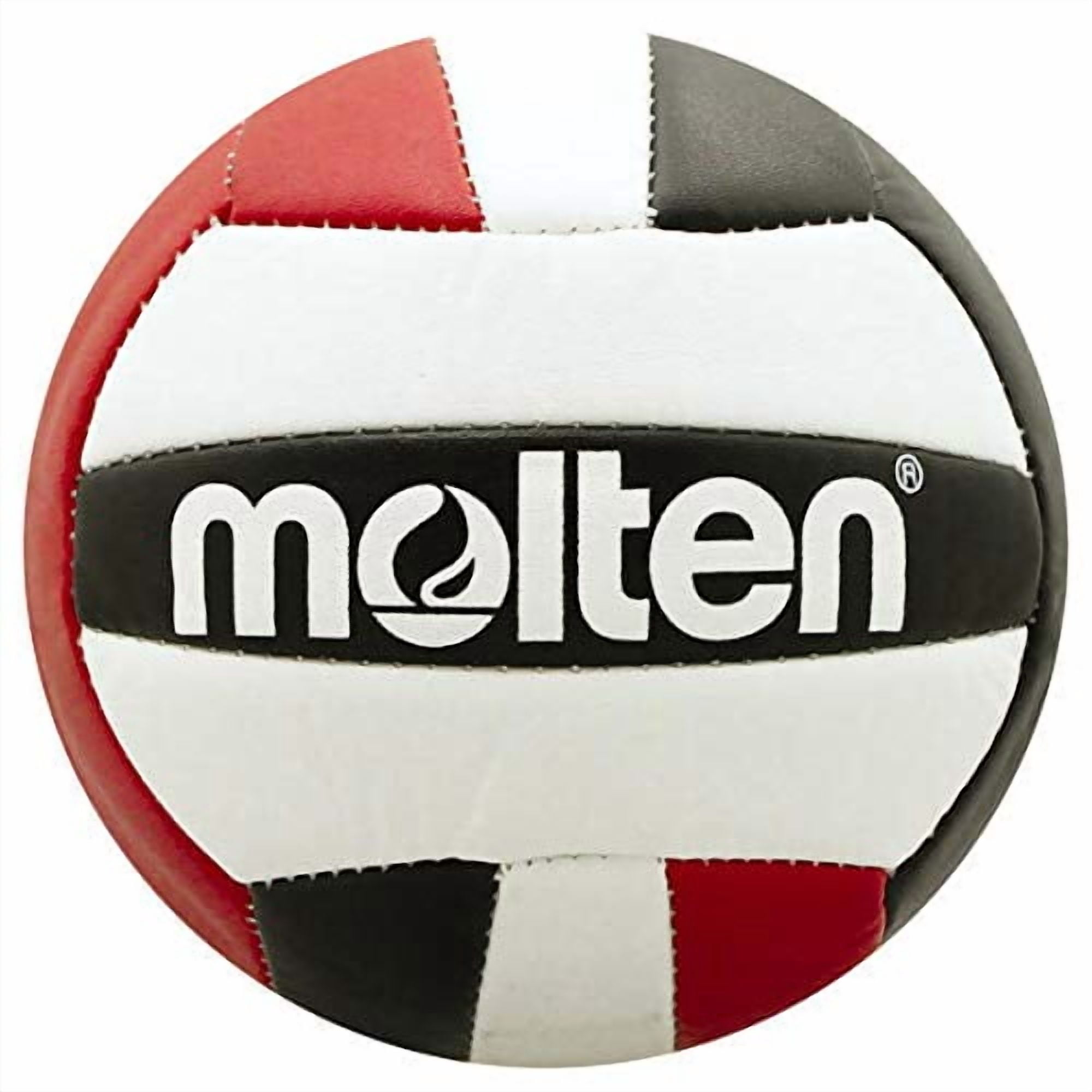 Funda De Poliuretano Suave Para Voleibol Molten Mini, 15.5 Pulgadas, Roja Y Negra