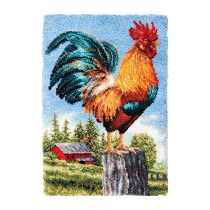 Magideal - Kit De Aguja De Lengüeta Hecha A Mano Para Alfombra, Patrón De Animales, Alfombrilla De Suelo, Kits De Enganche De Lengüeta, Costura De Alfombra Diy,