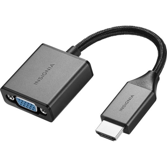 Adaptador HDMI a VGA Insignia Gris 1080p 60 Hz con audio