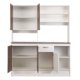 thumbnail image 3 of Kit Cocina Paula 5 Puertas 1 Cajon Nogal - Blanco, 3 of 16