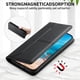thumbnail image 2 of Funda tipo cartera con bloqueo RFID para Samsung Galaxy S22 cubierta magnética de cuero con tapa y soporte Negro, 2 of 6