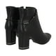 thumbnail image 4 of Botin Casual Mujer Negro/Plata Taco Medio Tini Police, 4 of 5