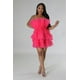 thumbnail image 1 of Vestido Sin Tirantes Con Volantes Y Sin Elasticidad, 1 of 2