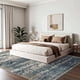 thumbnail image 3 of Alfombra Art&Tuft de 152 x 274 cm, lavable y antideslizante, color azul marino, 3 of 9