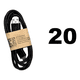 thumbnail image 2 of Pack 20 cables micro USB por mayor aj shop Blanco, 2 of 3