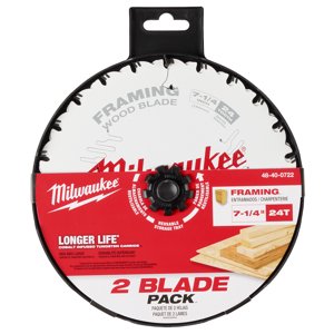 Milwaukee - Hoja Sierra Sable Circular 24D, Corte Grueso, Pack De 2