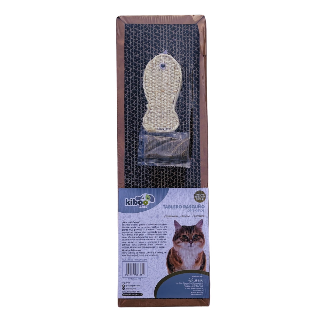 Rascador De Cartón Con Catnip Para Gatos - Kiboo Pets Cartón