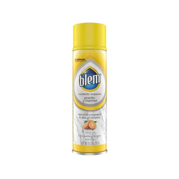 Lustra Muebles Aerosol Granito y Marmol Naranja Botella