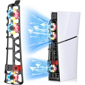 Ventilador Aaronmei Enfriamiento Ps5 Slim Rgb Negro