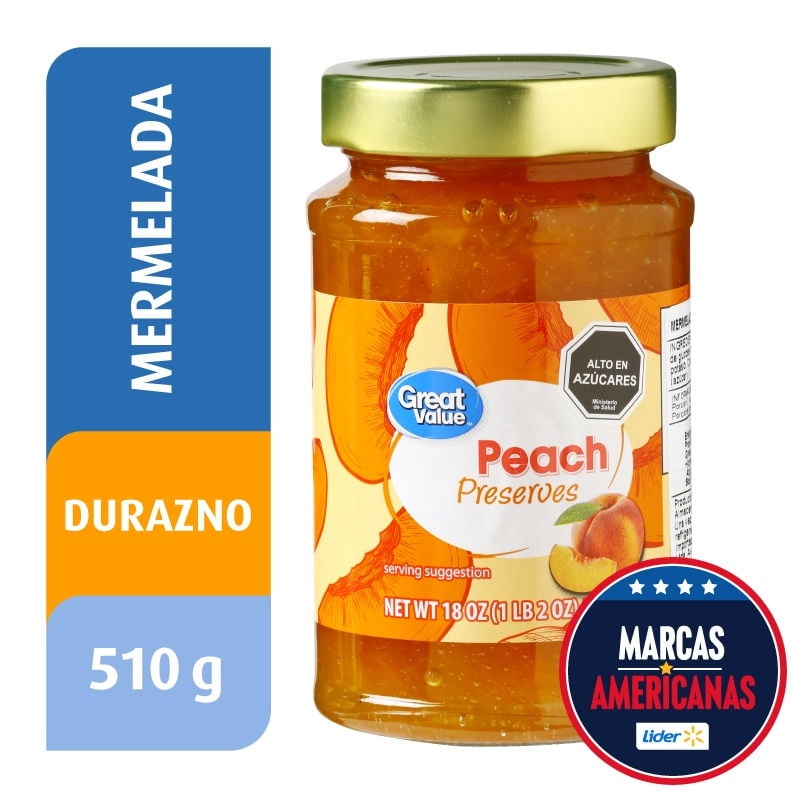 Mermelada De Durazno 510 g Great Value