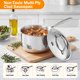 thumbnail image 5 of Cacerola Cooks Standard de 3 L de acero inoxidable con tapa, 5 of 7