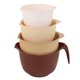thumbnail image 1 of Juego de 4 tazones para mezclar Glad, apilables, 1.2‑3 qt, color beige, 1 of 7
