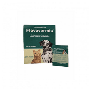 Drag Pharma - Antiparasitario Flovovermic Para Perros Y Gatos - 1 Comprimido
