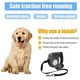 thumbnail image 4 of Correas retráctiles para perros con linterna y dispensador de bolsas de basura. Correa automática 3 en 1 para pasear perros de 4,5 m., 4 of 5