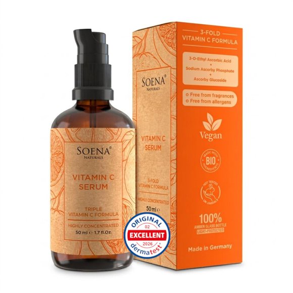 Suero Soena Vitamina C 50 ml Ácido Hialurónico Vegano