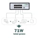 thumbnail image 4 of Switch PoE FASTCABLiNG de 8 Puertos con Passthrough de 71W, 4 of 7