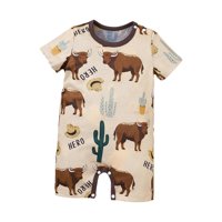 Magideal - Mono De De Dibujos Animados Para Recién Nacido, Pelele De Manga Corta Para Niño Y Niña, Pelele De Verano Para Reunión Familiar, Foto Informal , 9 A 9 A 12 Meses