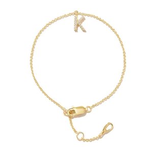 Pulsera Heshpaws S925 Sterling Silver Inicial A-Z Plata