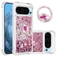 thumbnail image 1 of Funda Para Google Pixel 9/9 Pro Con Brillo Líquido, Protección Completa Y Soporte De Anillo Giratorio, 1 of 4