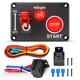 thumbnail image 1 of Panel de interruptores de encendido Nilight 12V con pulsador de motor, 1 of 9