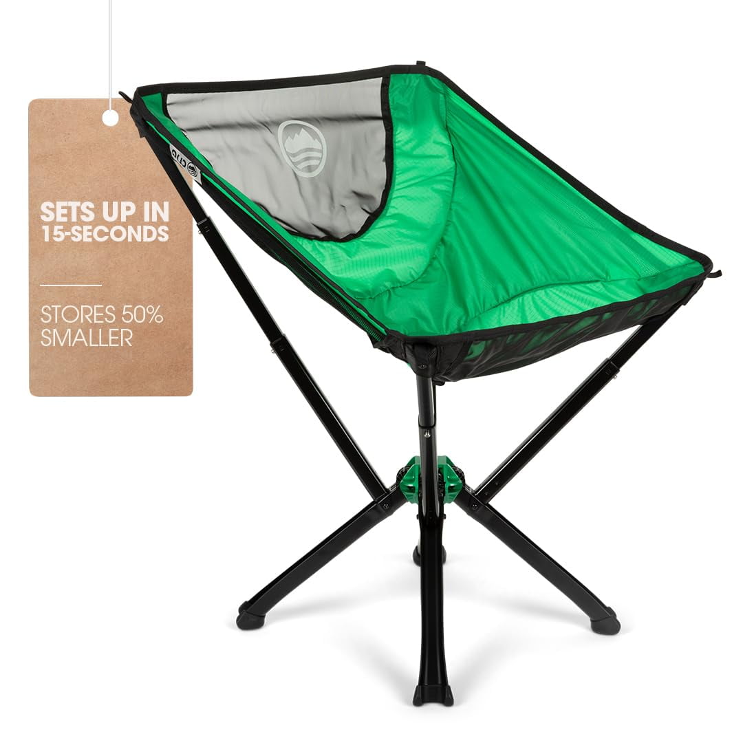 Cliq Silla De Camping Plegable Portátil Y Ligera - 1,7 Kg, Soporte De 136 Kg