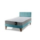 thumbnail image 2 of Cama Europea Zen Best 1.5 Plaza Colchon Resortes Base Dividida + Respaldo Tela Turquesa, 2 of 7