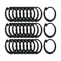 Magideal - Ganchos Para Cortinas De Cenador, Accesorios Para Cenador, Ganchos De Riel De Fácil Instalación, Negros Para Mamparas De Jardín Y Patio, Cortinas De H