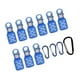 thumbnail image 1 of Protector De Anzuelo De Plantilla De Calamar De 9 Piezas Con Mosquetones Ganchos Portátiles Tapas De Seguridad Azul S, 1 of 5