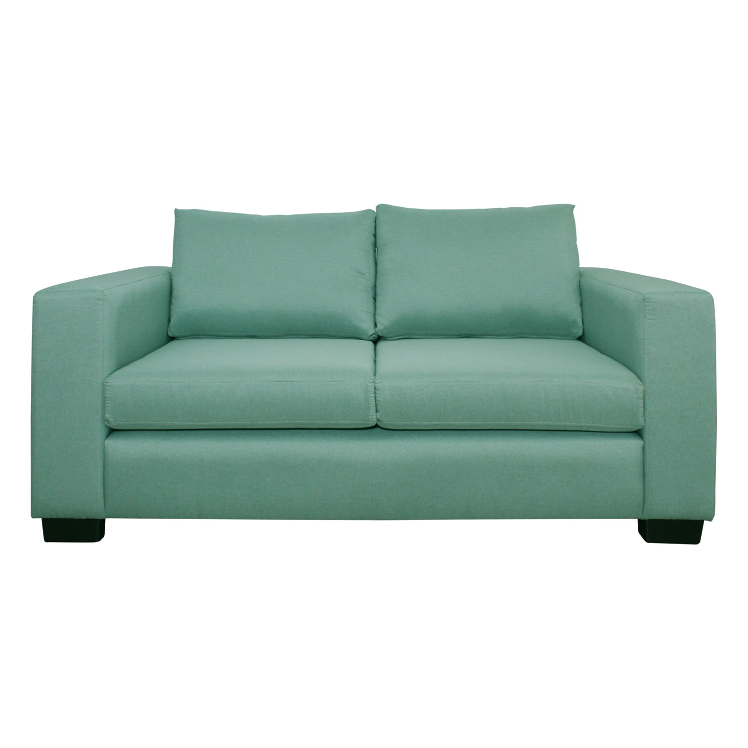 Living Store - Sofá 2 Cuerpos Chelsea 166 Cm Tela Verde Agua