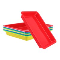 Bothyi - 10 Bandejas Para Servir, Platos De Buffet Para Fiestas, Recuerdos De Boda, Mesa De Centro, 24,5 Cm X 18 Cm X 2,3 Cm