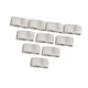 thumbnail image 3 of 10 Piezas De Sujetadores Elásticos Para Cinturón De Pantalones, Accesorios De Nailon, Banda De Sujeción Para Cinturón, Gris Claro, 3 of 5