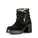 thumbnail image 5 of Botin Casual Mujer Taco Grueso Con Felpa Comodo Weide CZY608, 5 of 9