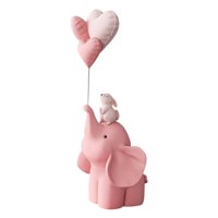 Magideal - Estatua De , Obra De Arte Colección De Exhibición Versátil Escultura Decorativa De Resina Para Estante De Regalo De Cumpleaños Decoración De C Rosa