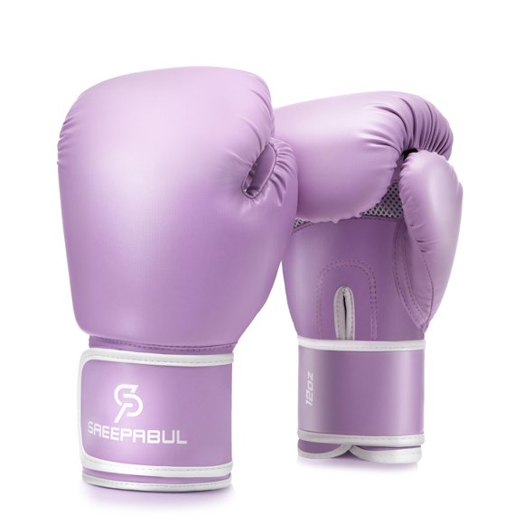 Guantes de boxeo SAEEPABUL 305 g púrpura 12 oz para principiantes