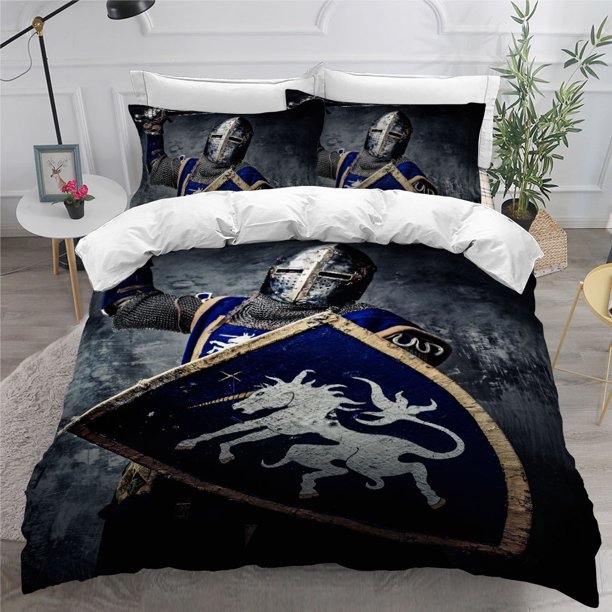 Holy Knights Bedding Set Single Twin Full Queen King Size Knights Templar Bed Set Aldult Kid Bedroom Duvetcover Sets 3D Print 01 Bed Sheets