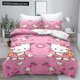 thumbnail image 1 of Sanrio Cute Cartoon Hello Kitty Duvet cover Bedding Supplies Girl Princess Dormitory Room Pillow Cover Quilt Cover Two Piece Set Bed Sheets, 1 of 5