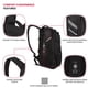 thumbnail image 2 of Mochila SwissGear 3598 Narrow Daypack, negra, 18 L, para tableta, 2 of 9