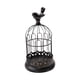 thumbnail image 3 of Hierro Birdcage Candelabro Centro De Mesa Cena De Boda Decoración De La Cocina Negro 14x26cm, 3 of 5