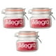 thumbnail image 1 of Set 3 Frascos Vidrio Con Tapa Hermetica De 500mL Allegra, 1 of 2