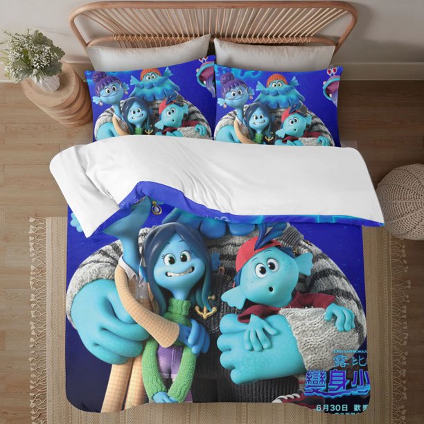 Ruby Gillman Teenage Kraken Soft 3D Printed Duvet Cover Bedding Set with Comforter Cover 3 Piece Set