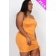 thumbnail image 4 of Vestido Mini con Detalle Fruncido Ajustable y Curvas, Talla 1XL, Color Malva Oscuro, 4 of 5