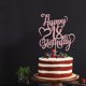 thumbnail image 5 of Decoración para tartas AROKIPPRY con purpurina en oro rosa, feliz cumpleaños número 18, 5 of 7