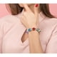 thumbnail image 3 of Pulsera Savlano Cadena Serpiente Plateada con Cuentas Murano, 3 of 3