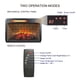 thumbnail image 3 of 26 inch infrared quartz heater fireplace insert -woodlog version with brick, 3 of 3