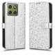 thumbnail image 1 of Funda Cartera Lunares Motorola Edge 70 con Tarjetero, Correa y Soporte Plata, 1 of 6