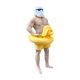 thumbnail image 2 of Figura soldado decorativo con patito amarillo, 2 of 2