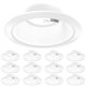 thumbnail image 1 of Sunco Lighting Moldura para Luz Empotrada de Techo de 6" Paquete de 12 en Blanco, 1 of 7