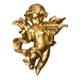 thumbnail image 1 of Estatua De ángel Querubín Escultura De Pared Coleccionable Para Decoración De Bar En El Hogar StyleB, 1 of 2