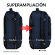 thumbnail image 3 of Mochila  de Viaje Belug 40L Expandible Antirrobo Impermeable Azul, 3 of 5